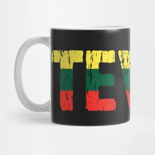 Lithuanian Tevas Dad Father Tetis Lietuva Flag Mug